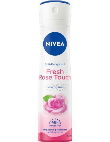 NIVEA Antyperspirant damski w sprayu FRESH ROSE TOUCH, 150 ml