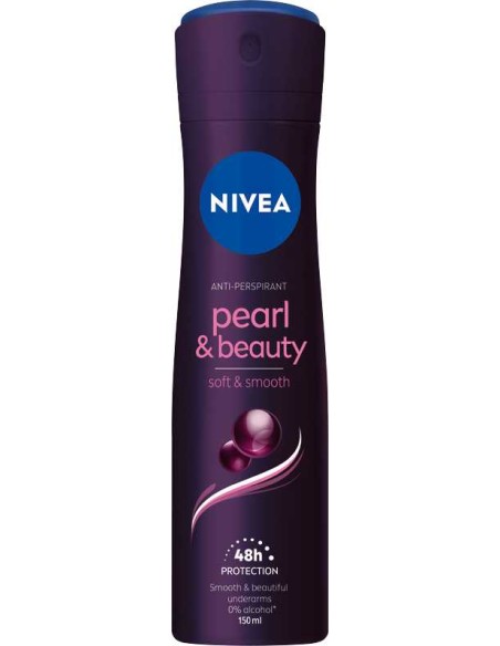 NIVEA WOMEN Antyperspirant spray PEARL BEAUTY & BLACK , 150 ml 
