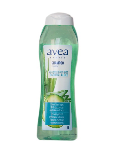 AVEA Szampon do włosów ALOES-OGÓREK, 1 l