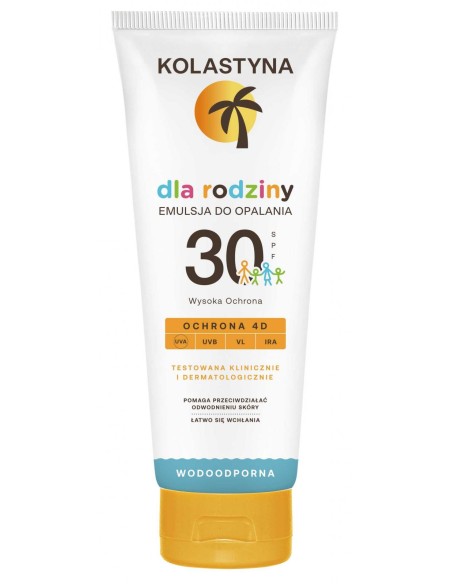 KOLASTYNA SUN Emulsja do opalania RODZINNA SPF 30, 150 ml