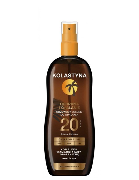 KOLASTYNA SUN Olejek do opalania ODŻYWCZY SPF 20, 150 ml