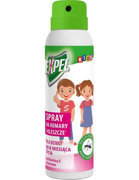 EXPEL KIDS Spray na komary i kleszcze, 90 ml