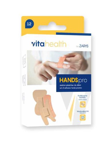 VITA HEALTH BY ZARYS HANDS PRO Zestaw plastrów DO DŁONI, 12 szt
