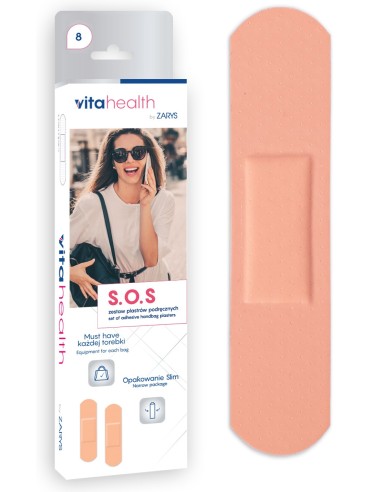 VITA HEALTH BY ZARYS S.O.S Zestaw plastrów PODRĘCZNYCH DO TOREBKI, 8 szt