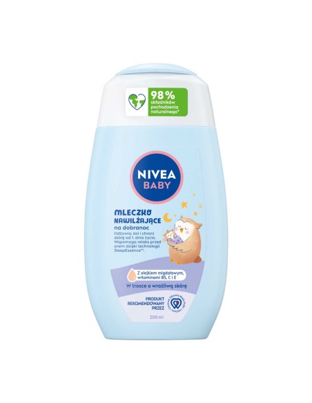 NIVEA BABY Mleczko do ciała dla dzieci na dobranoc NAWILŻAJĄCE, 200 ml 