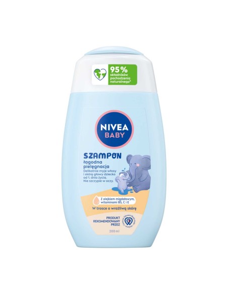 NIVEA BABY Szampon do włosów dla dzieci ŁAGODNA PIELĘGNACJA, 200 ml