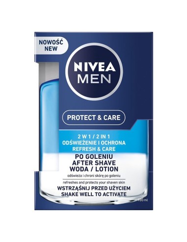 NIVEA MEN Woda po goleniu 2w1 PROTECT & CARE, 100 ml