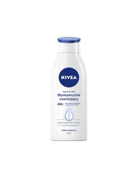 NIVEA Błyskawicznie nawilżający balsam do ciała do skóry przesuszonej 400 ml