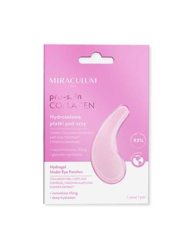 MIRACULUM COLLAGEN PRO-SKIN Płatki pod oczy HYDROŻELOWE, 2 szt