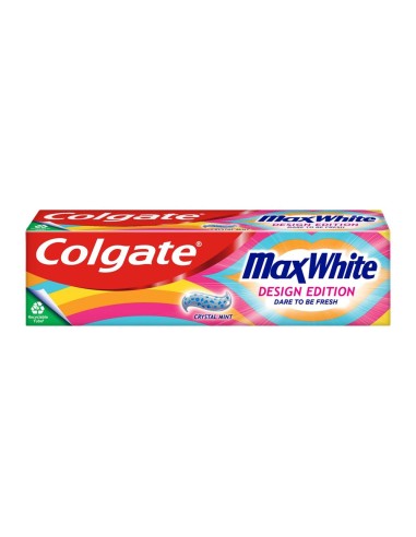 COLGATE MAX WHITE Pasta do zębów DESIGN EDITION CRYSTAL MINT, 75 ml