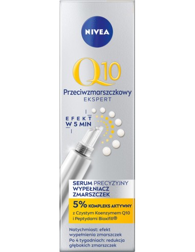 NIVEA Q10 PRZECIWZMARSZCZKOWY EKSPERT Serum do twarzy PRECYZYJNY WYPEŁNIACZ ZMARSZCZEK, 15 ml