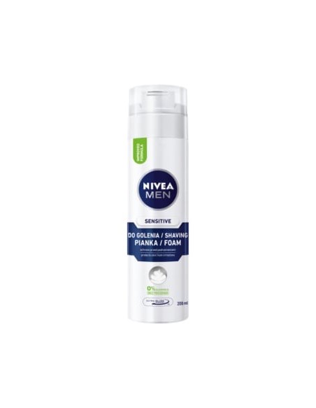 NIVEA MEN Sensitive Łagodna pianka do golenia, 200 ml