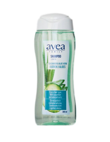 AVEA Szampon do włosów ALOES-OGÓREK, 300 ml