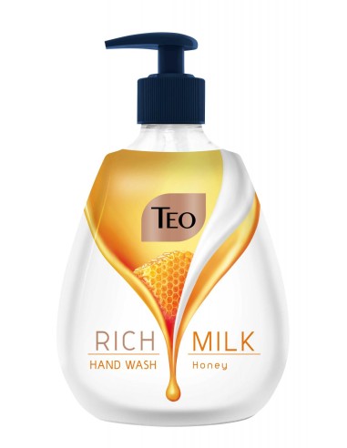 TEO RICH MILK Mydło w płynie HONEY, 400 ml z pompką