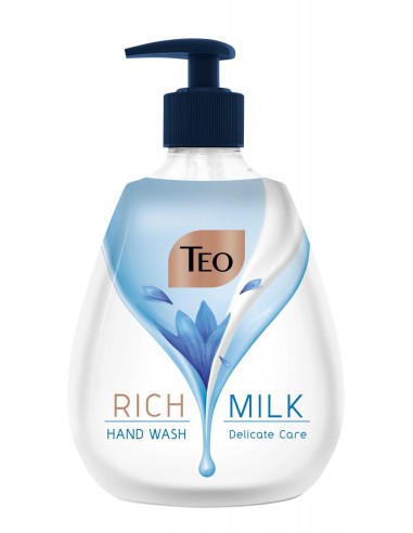 TEO RICH MILK Mydło w płynie DELICATE CARE, 400 ml z pompką