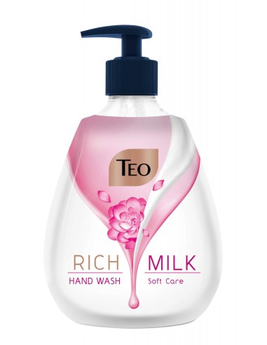 TEO RICH MILK Mydło w płynie SOFT CARE, 400 ml z pompką