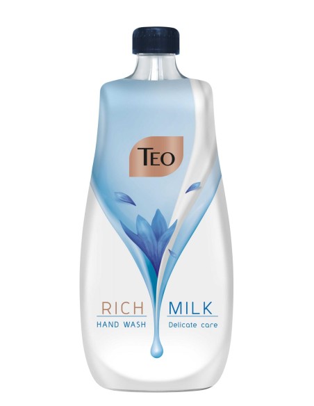 TEO RICH MILK Mydło w płynie DELICATE CARE, 800 ml zapas