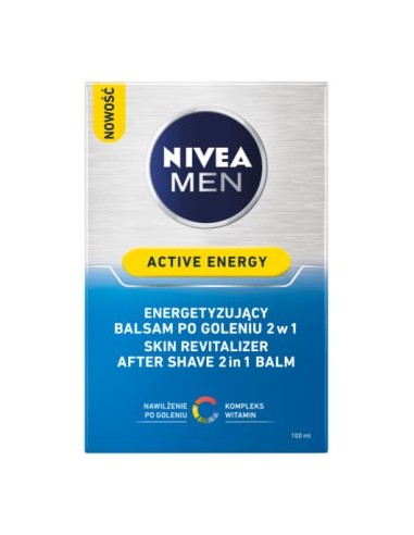 NIVEA MEN Active Energy Energetyzujący balsam po goleniu 2w1 100 ml