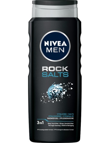 NIVEA MEN Żel pod prysznic ROCK SALTS, 500 ml