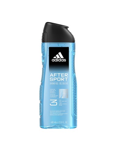 ADIDAS Żel pod prysznic do twarzy, ciała i włosów 3 w 1 dla mężczyzn AFTER SPORT, 400 ml