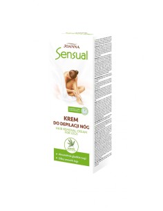 JOANNA SENSUAL Krem do depilacji nóg Z OLEJEM KONOPNYM, 100 g