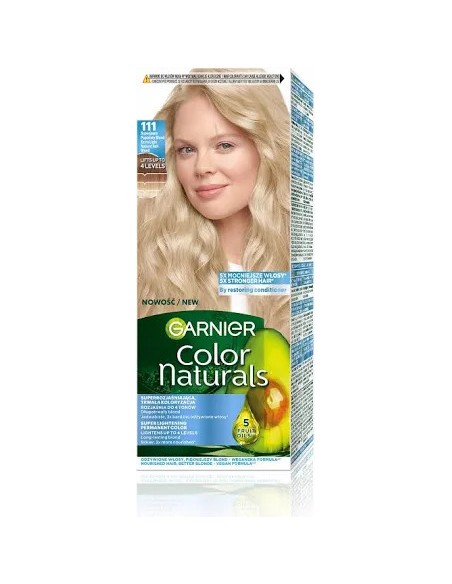 GARNIER COLOR NATURALS Farba do włosów 111 SUPER JASNY POPIELATY BLOND
