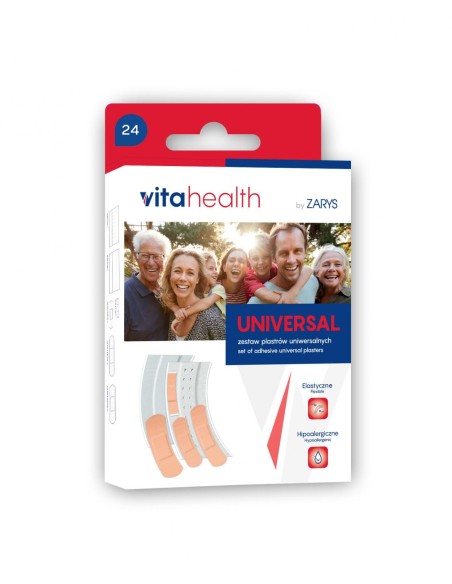 VITA HEALTH BY ZARYS UNIVERSAL Zestaw plastrów UNIWERSALNE, 24 szt