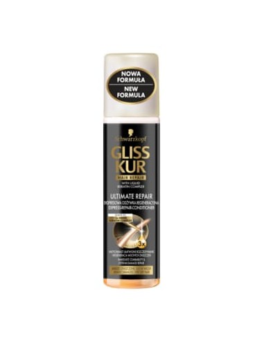 GLISS KUR Ultimate Repair Ekspresowa odżywka do włosów, 200 ml