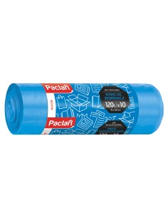 PACLAN Worki na śmieci do segregacji papieru NIEBIESKIE 120 l, 10 szt