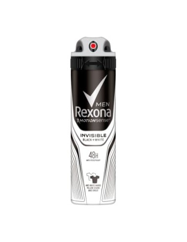 REXONA MEN Antyperspirant w aerozolu Black+White 150 ml