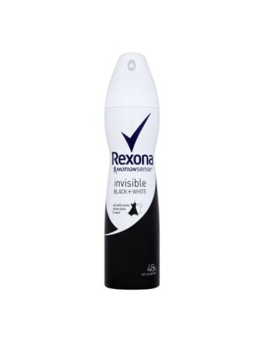 REXONA Women Antyperspirant w aerozolu Invisible Black+White 150 ml