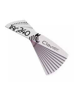 CLAVIER Pilnik do paznokci ZEBRA 180/240, 10 szt