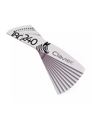 CLAVIER Pilnik do paznokci ZEBRA 180/240, 10 szt