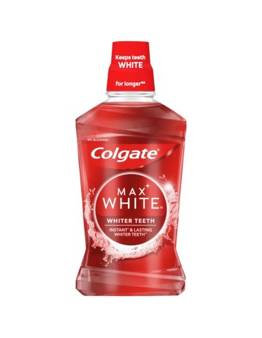 COLGATE MAX WHITE Płyn do płukania jamy ustnej BIELSZE ZĘBY, 500 ml