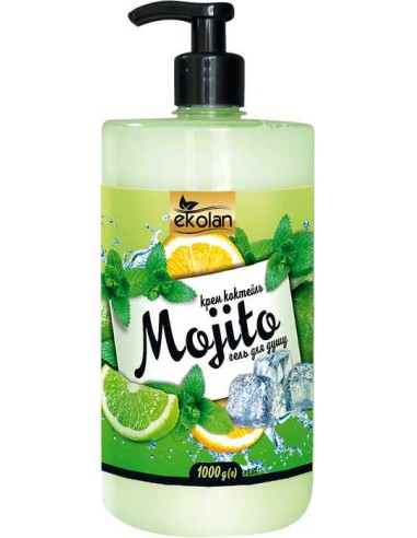 EKOLAN Kremowy żel pod prysznic MOJITO, 1000 ml