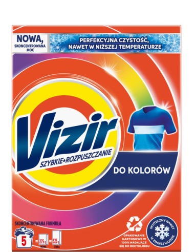 VIZIR Proszek do prania KOLOR 5 prań, 275 g