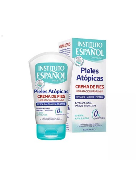 INSTITUTO ESPANOL ATOPIC Krem nawilżająco-regenerujący do stóp dla skóry atopowej, 100 ml