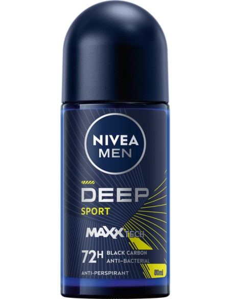 NIVEA MEN Antyperspirant w kulce DEEP SPORT, 50 ml