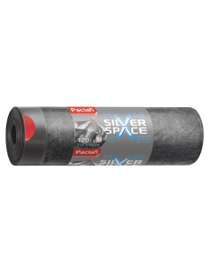 PACLAN Worki na śmieci 120 l SILVER SPACER, 8 szt
