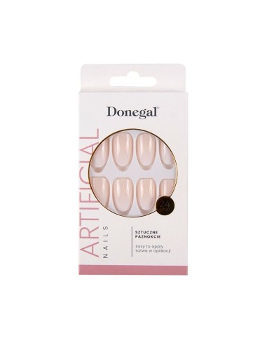 DONEGAL Sztuczne paznokcie FRENCH MANICURE OMBRE CHIC, 24 szt