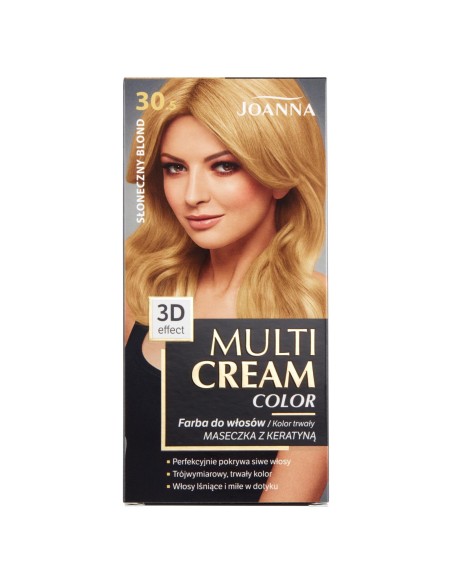 JOANNA MULTI CREAM COLOR Farba do włosów 30.5 SŁONECZNY BLOND