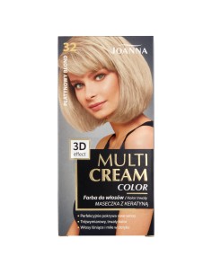 JOANNA MULTI CREAM COLOR Farba do włosów 32 PLATYNOWY BLOND