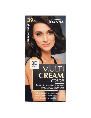 JOANNA MULTI CREAM COLOR Farba do włosów 39.5 HERBACIANY BRĄZ