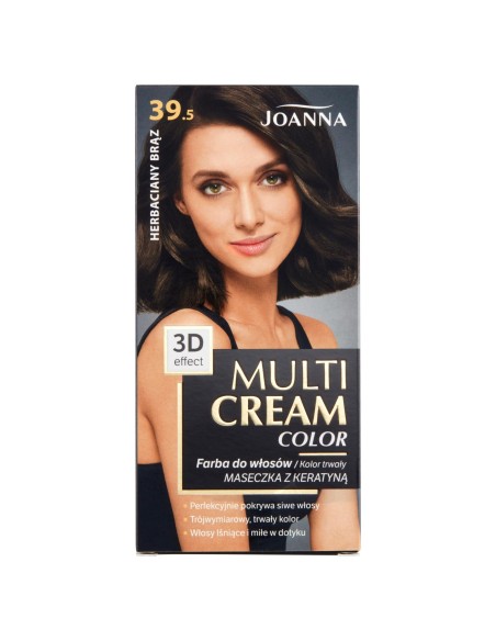 JOANNA MULTI CREAM COLOR Farba do włosów 39.5 HERBACIANY BRĄZ