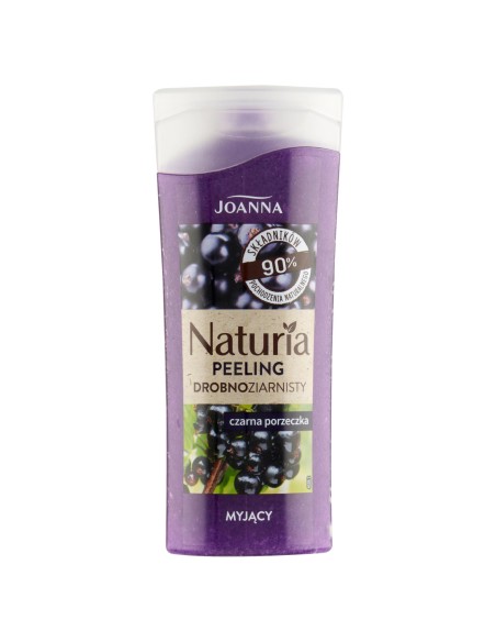 JOANNA NATURIA Drobnoziarnisty peeling do ciała CZARNA PORZECZKA, 100 g