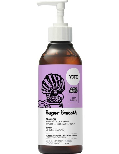 YOPE Szampon do włosów SUPER SMOOTH ORIENTALNY OGRÓD, 300 ml