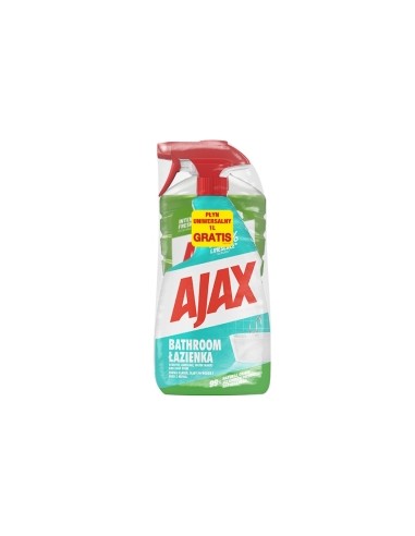 AJAX Spray do mycia łazienki 750 ml + płyn uniwersalny do mycia FLORAL KONWALIA 1 l