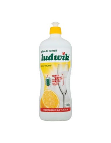 LUDWIK Płyn do mycia naczyń o zapachu cytrynowym 1 kg