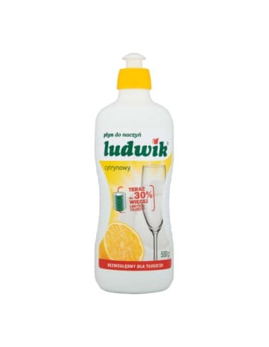 LUDWIK Płyn do mycia naczyń o zapachu cytrynowym 500 g