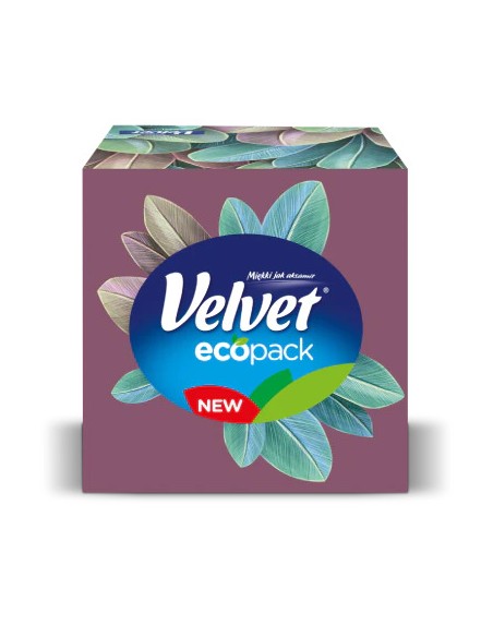 VELVET Chusteczki higieniczne w kartoniku 3-warstwowe CUBE, 56 szt
